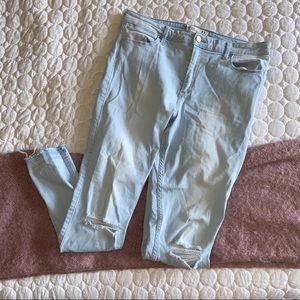 Abercrombie high rise super skinny jeans